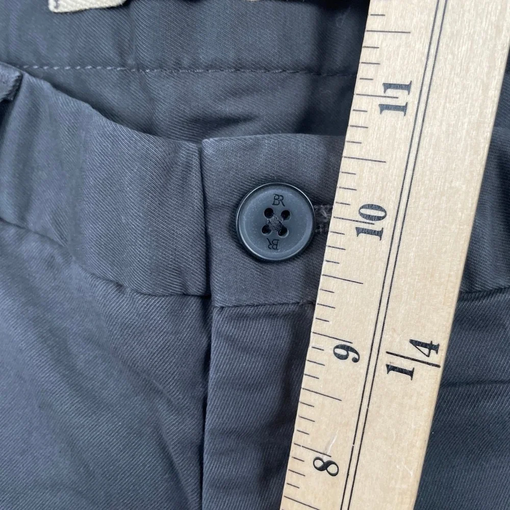 Banana Republic Chino Mens 31x32 Gray Lived-In Athletic Fit Tapered Stretch Pant